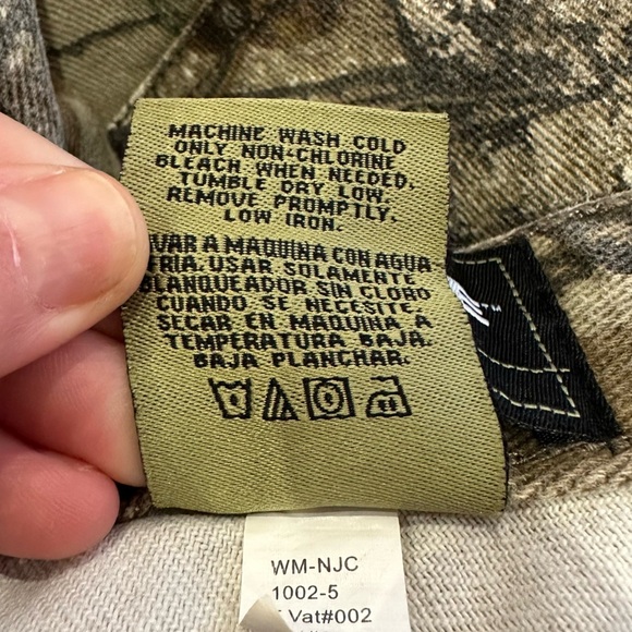 Real Tree Camo Camouflage sHunting Jeans Pants Mens Wore as Womens 30/30 - Picture 7 of 8